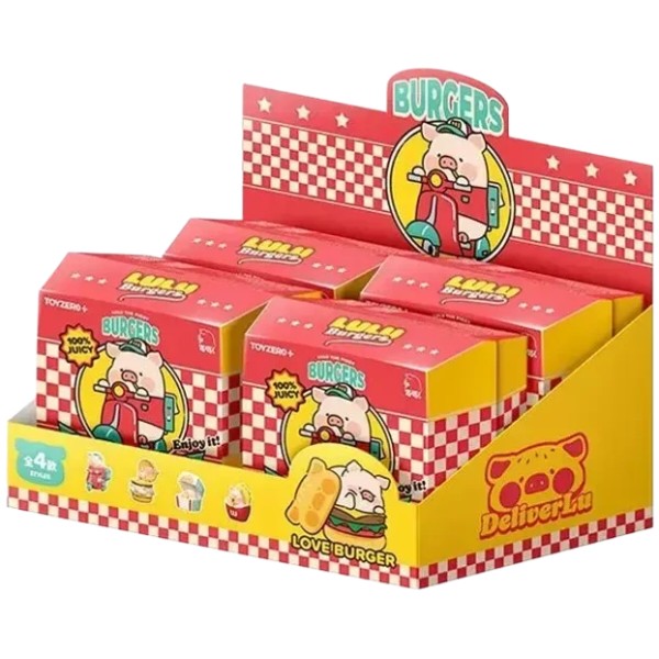 Фото - Коллекционная фигурка 10/10 Toys LuLu the Piggy серія Burger Express Movable Series в ассортименте (LULU1310)